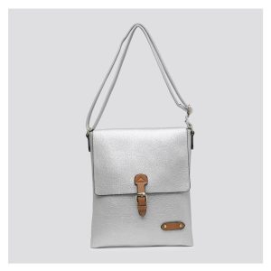 Messenger Bag - Large style - Silver