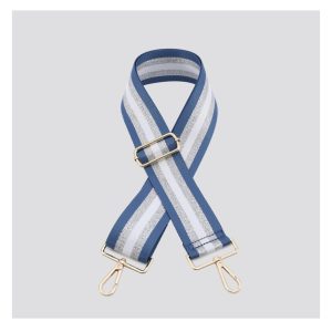 Bag Strap - Stripe - Blue/Silver
