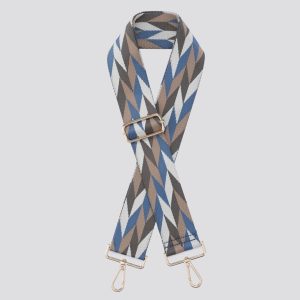 Bag Strap - Tri Print - Blue