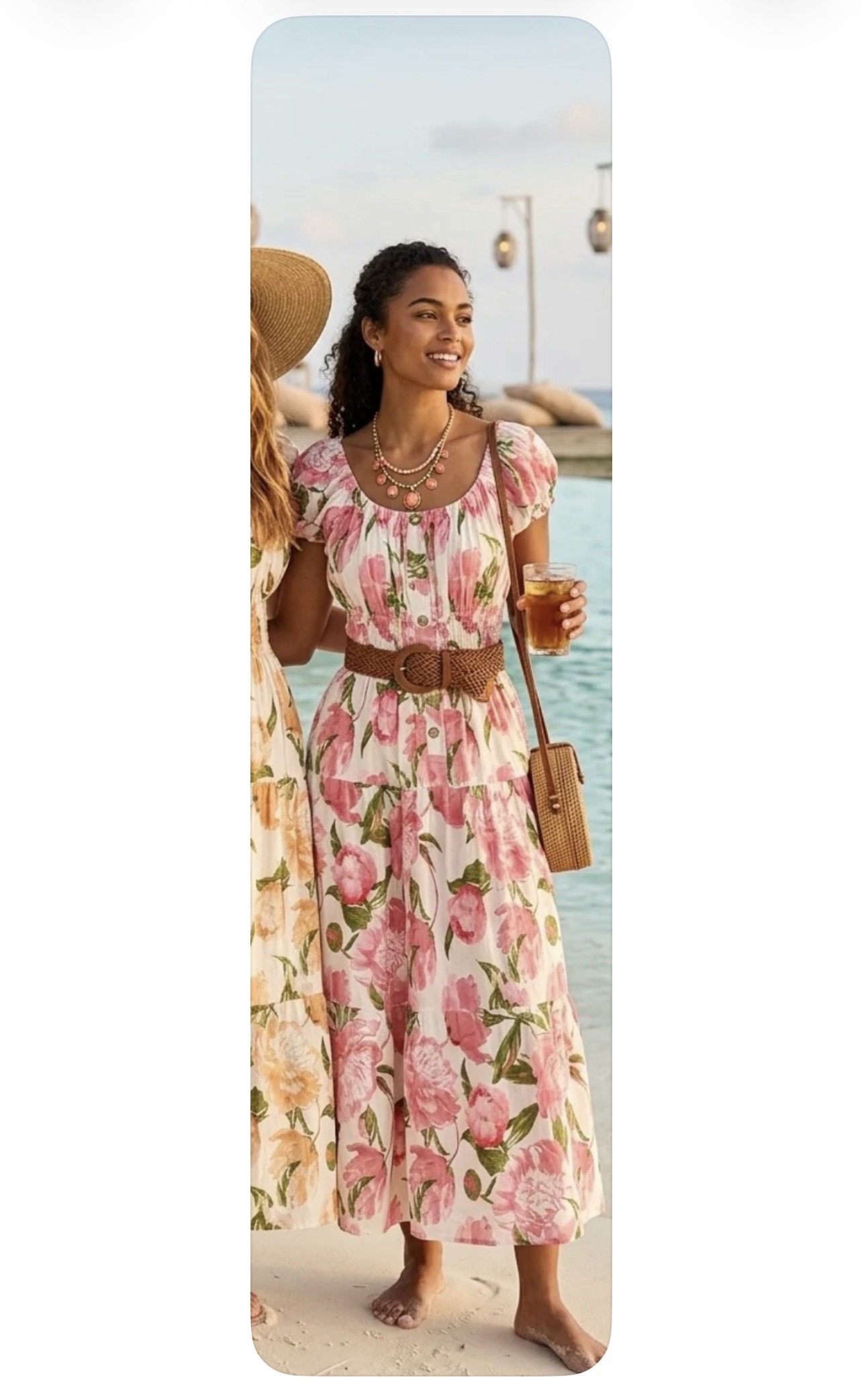 Bardot Dress - Pink
